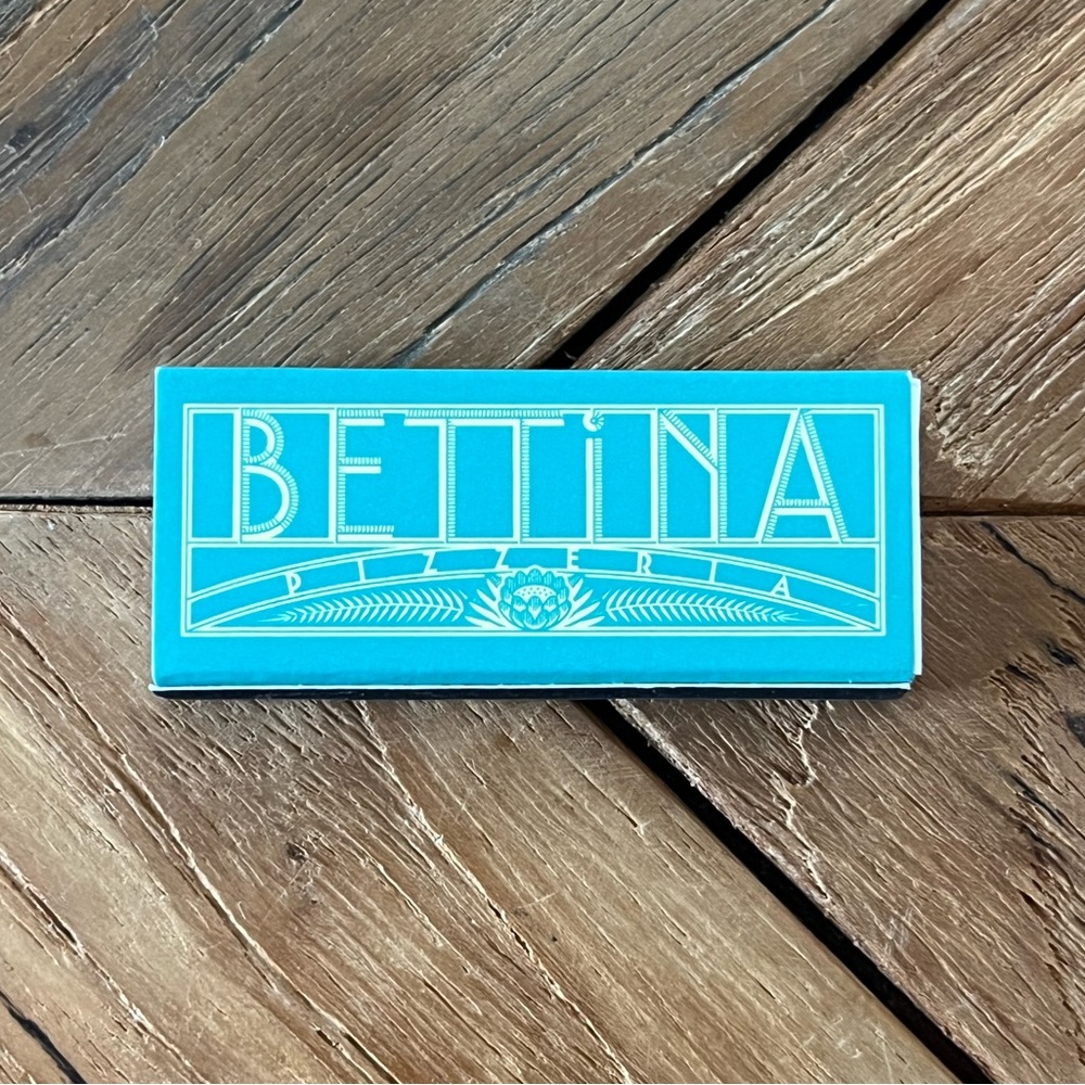 Bettina Pizzeria Matchbook